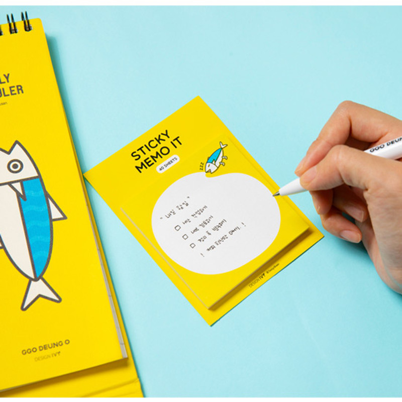 Usage example - DESIGN IVY Ggo deung o sticky notes memo pad Usage example - DESIGN IVY Ggo deung o sticky notes memo pad
