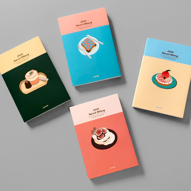 Design Comma-B 2020 Sweet dessert dated weekly diary planner