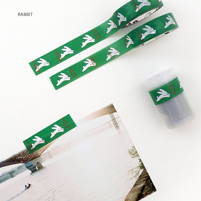Rabbit - Brunch Brother 15mm X 10m deco masking tape ver2 Rabbit - Brunch Brother 15mm X 10m deco masking tape ver2
