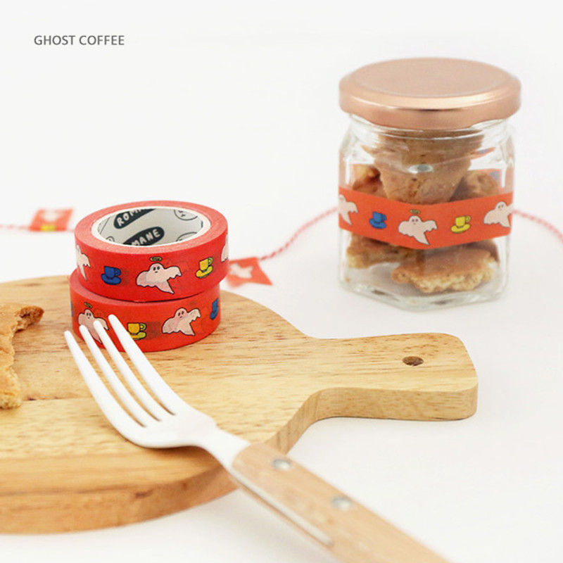 Ghost coffee - Brunch Brother 15mm X 10m deco masking tape ver2 Ghost coffee - Brunch Brother 15mm X 10m deco masking tape ver2