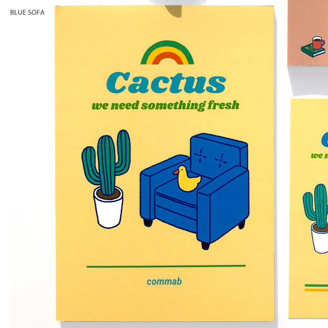 Blue sofa - Design Comma-B 2020 Retro mood dated monthly diary planner