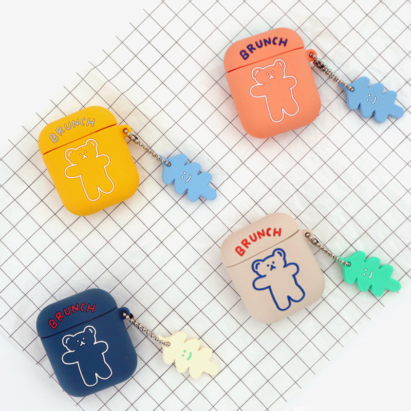 Bear basic AirPods case silicone cover