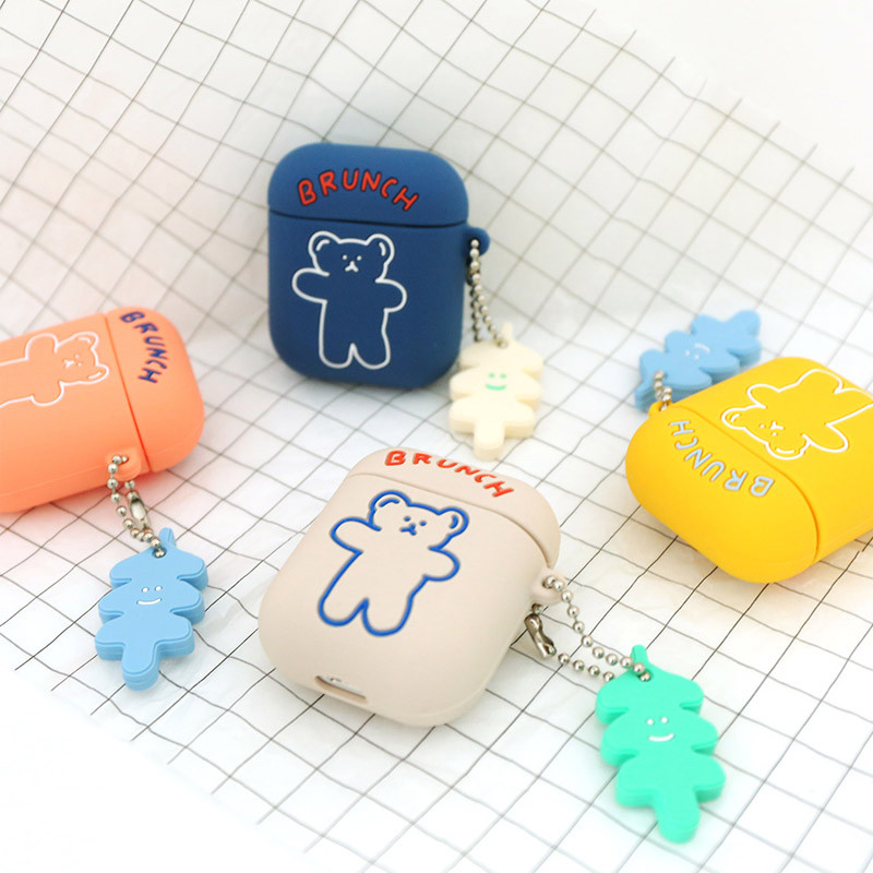 Bear basic AirPods case silicone cover