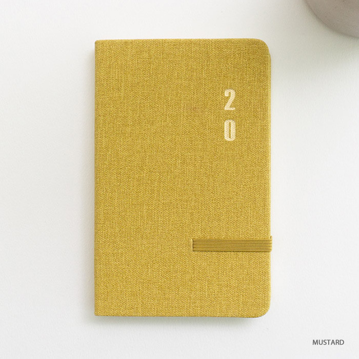 Mustard - eedendesign 2020 Simple dated weekly diary planner