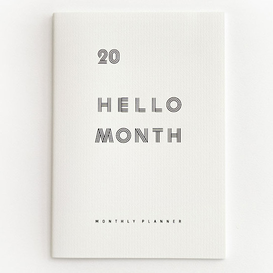 Eedendesign 2020 Hello month A5 dated monthly planner