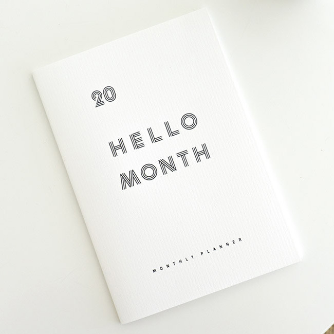 Eedendesign 2020 Hello month A5 dated monthly planner