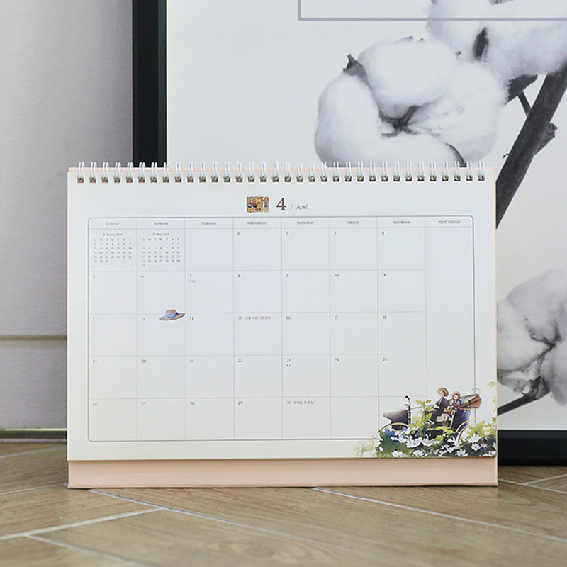 2020 Anne story dated monthly desk scheduler planner