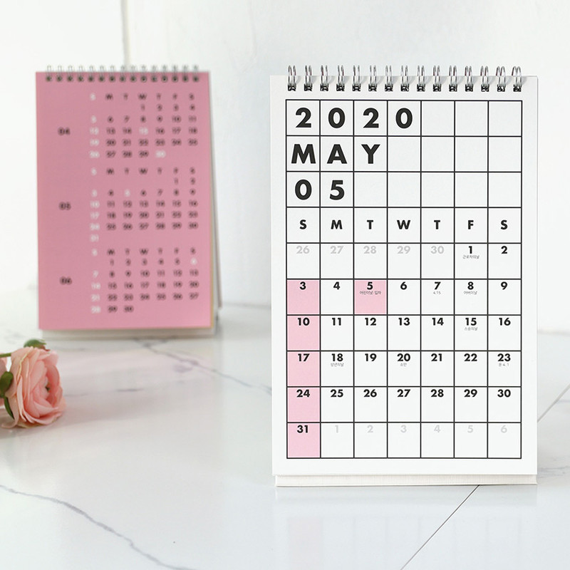 PAPERIAN 2020 Colorful plan standing desk calendar PAPERIAN 2020 Colorful plan standing desk calendar