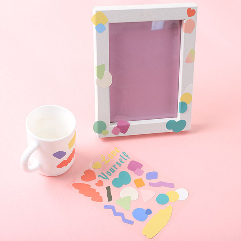 Usage example - PLEPLE Point up removable paper sticker