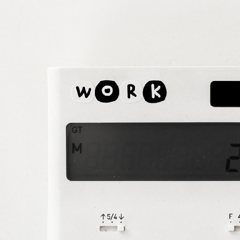 Usage example - 2NUL Drawing alphabet sticker set Usage example - 2NUL Drawing alphabet sticker set