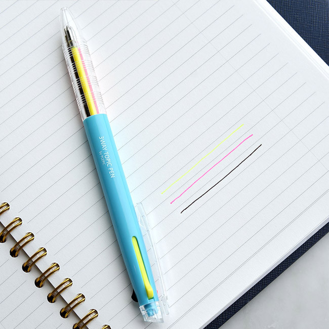Usage example - Play Obje 3way topic neon multi ballpoint pen