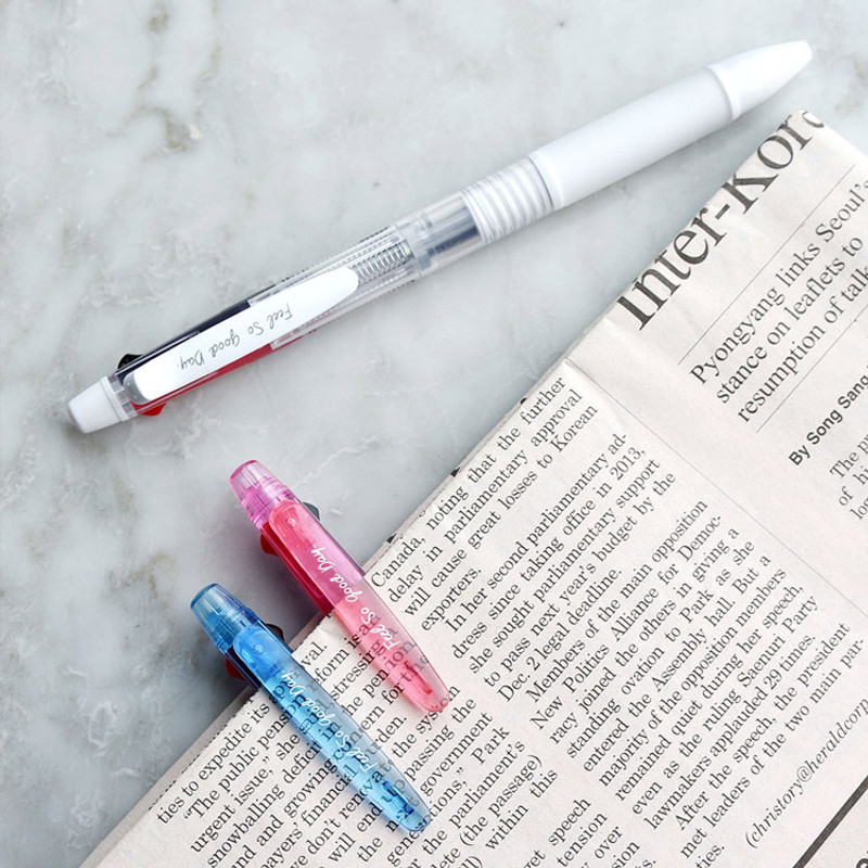 Plastic clip - Play Obje 2+1 mechanical pencil ballpoint multi pen Plastic clip - Play Obje 2+1 mechanical pencil ballpoint multi pen