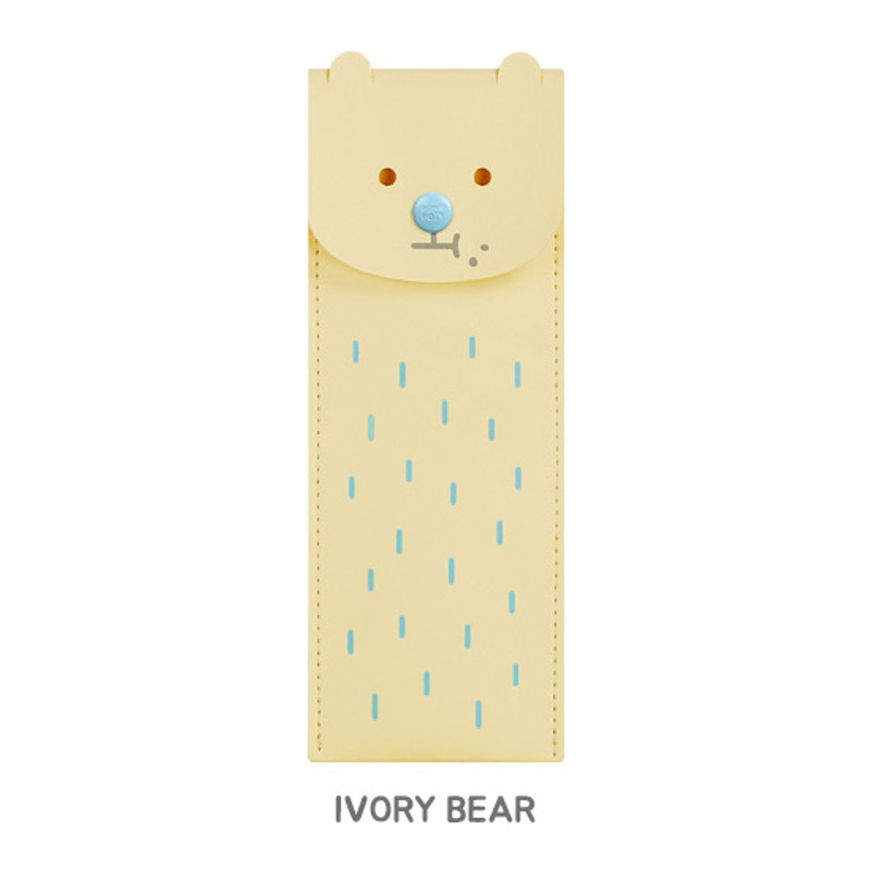 Ivory bear - Monopoly Toffeenut pen case with elastic band holder Ivory bear - Monopoly Toffeenut pen case with elastic band holder