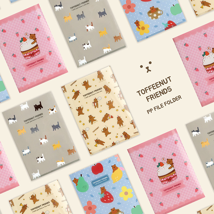 Monopoly Toffeenut friends PP document file folder