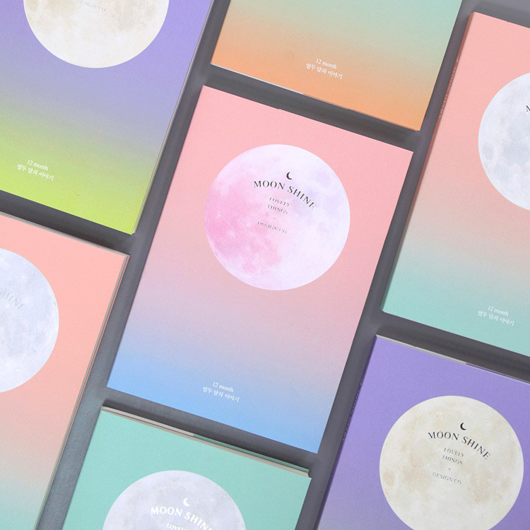 Second Mansion Moon shine dateless weekly diary planner