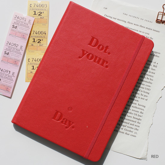Red - After The Rain 2020 Dot your day weekly dated diary planner