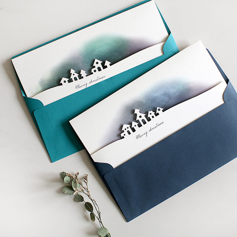 DBD Aurora Christmas card with envelope