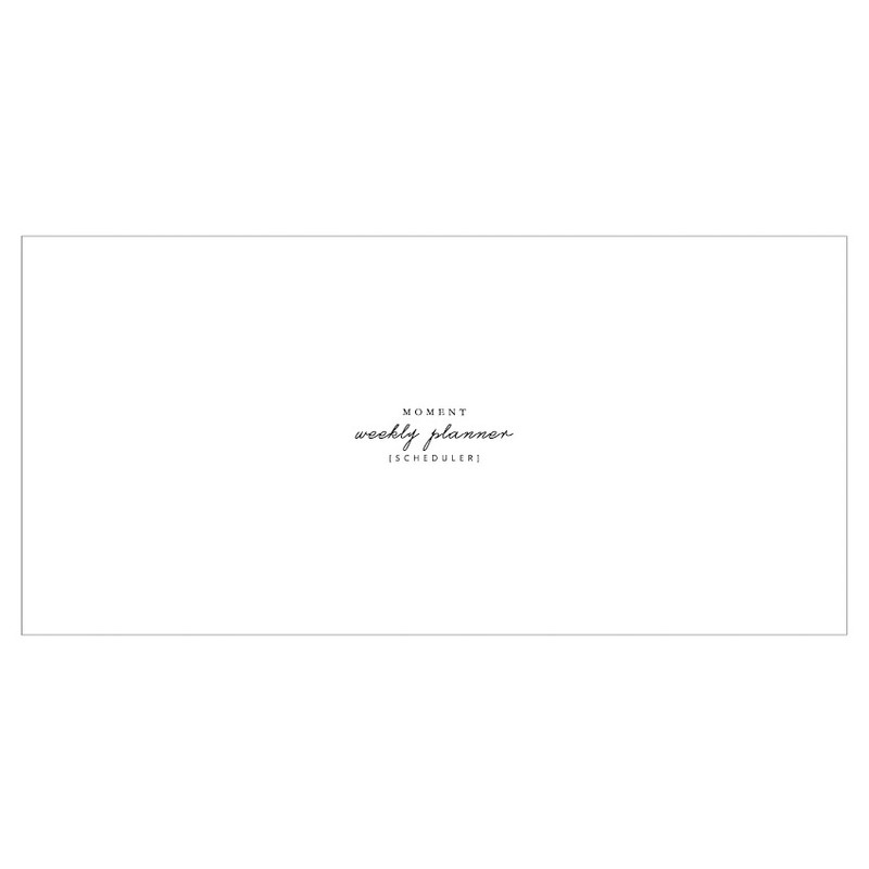 Cover - DBD Moment dateless weekly checklist desk planner pad