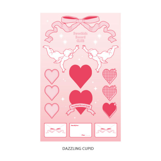 Dazzling cupid - After The Rain Heart room water resistant paper sticker