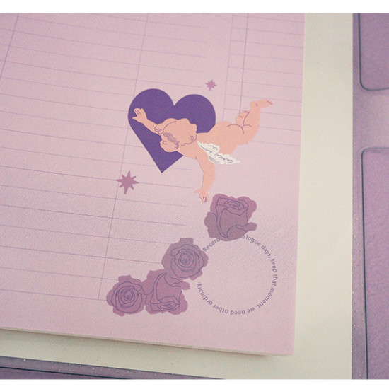 Usage example - After The Rain Heart room water resistant paper sticker
