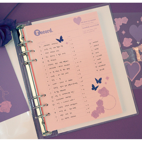 Usage example - After The Rain Heart room water resistant paper sticker