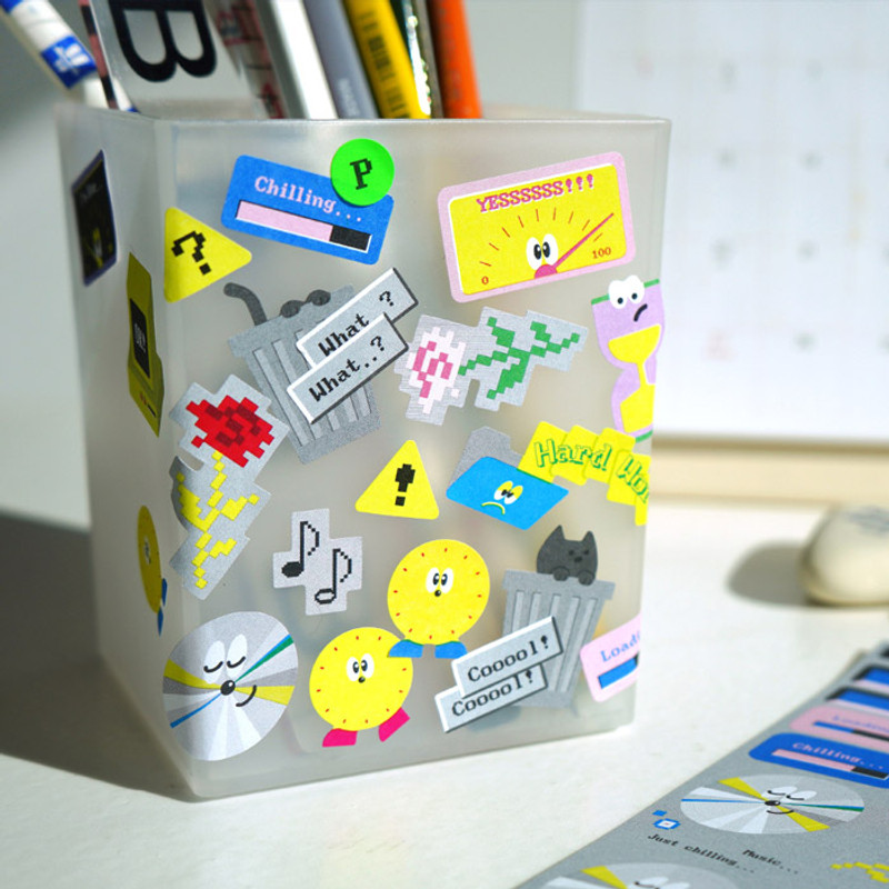 Usage example - After The Rain 8-bit message seal paper sticker Usage example - After The Rain 8-bit message seal paper sticker