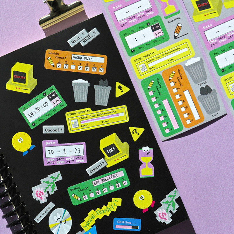 Usage example - After The Rain 8-bit message seal paper sticker Usage example - After The Rain 8-bit message seal paper sticker