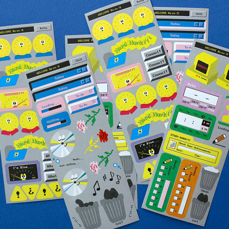 Usage example - After The Rain 8-bit message seal paper sticker Usage example - After The Rain 8-bit message seal paper sticker