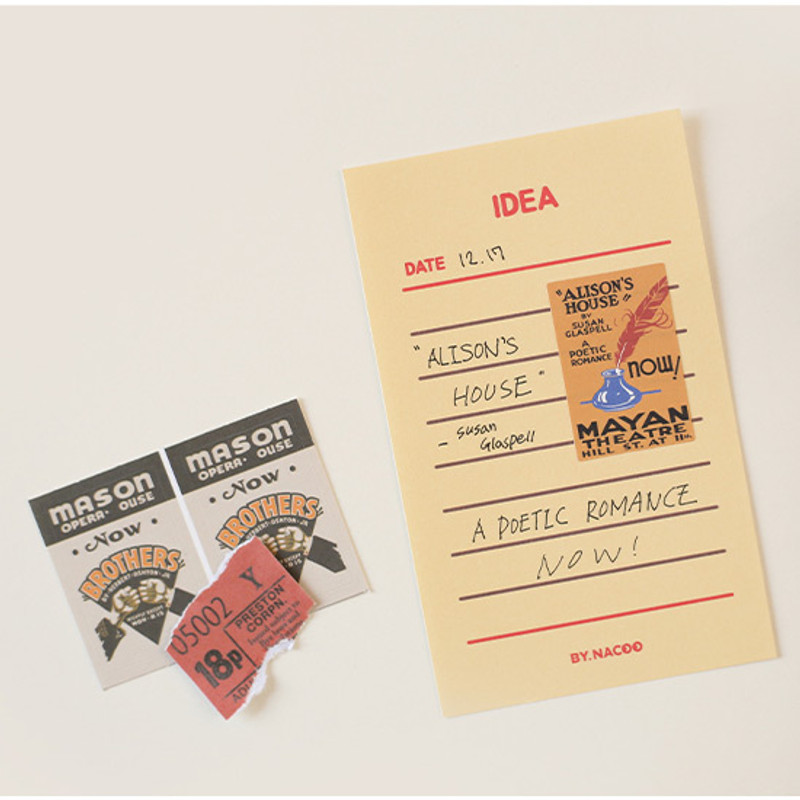 Usage example of NACOO Vintage 2 Mini Label Sticker Pack