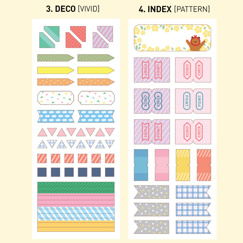 Option - Monopoly Satin deco index sticker Option - Monopoly Satin deco index sticker