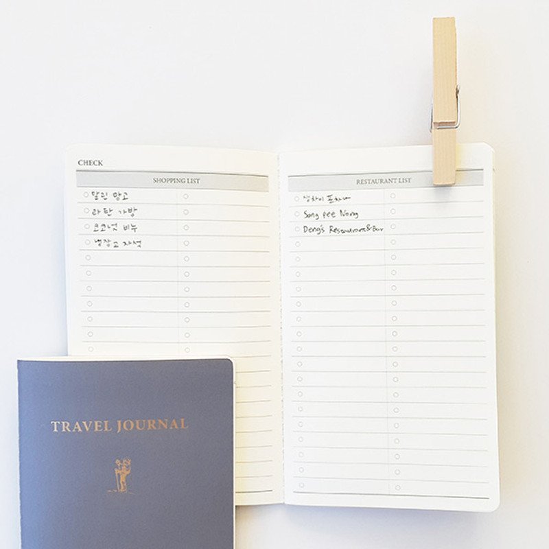 Checklist - O-CHECK Travel planner journal notebook Checklist - O-CHECK Travel planner journal notebook