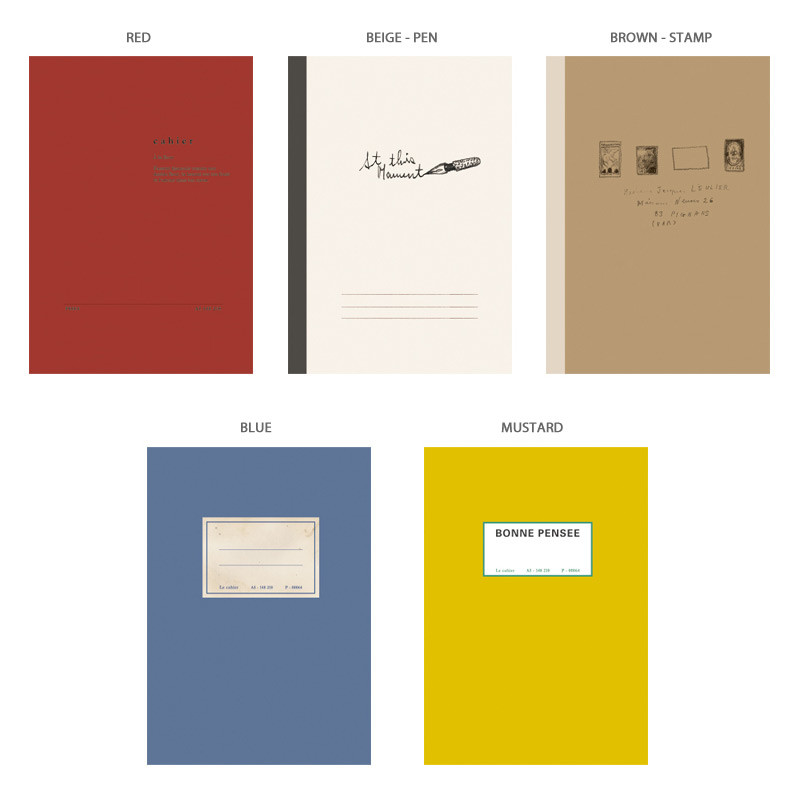 Option - O-CHECK Le cahier bonne pensee medium dot notebook