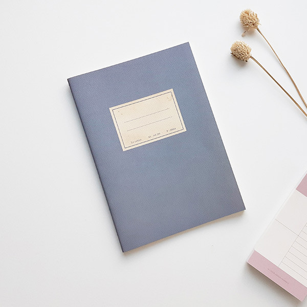 Blue - O-CHECK Le cahier bonne pensee medium dot notebook
