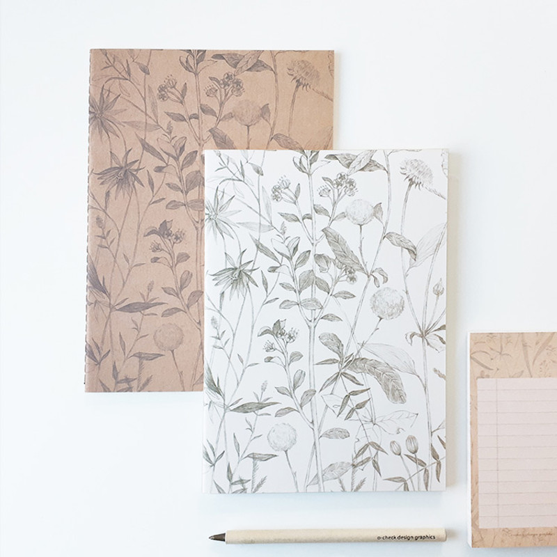 O-CHECK Bonne Pensee A5 size medium lined notebook O-CHECK Bonne Pensee A5 size medium lined notebook