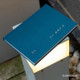 Bluish green - Small but certain happiness hardcover 3mm lined notebook
