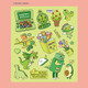 Strong green - Ardium Pop illustration colorful point paper sticker ver3