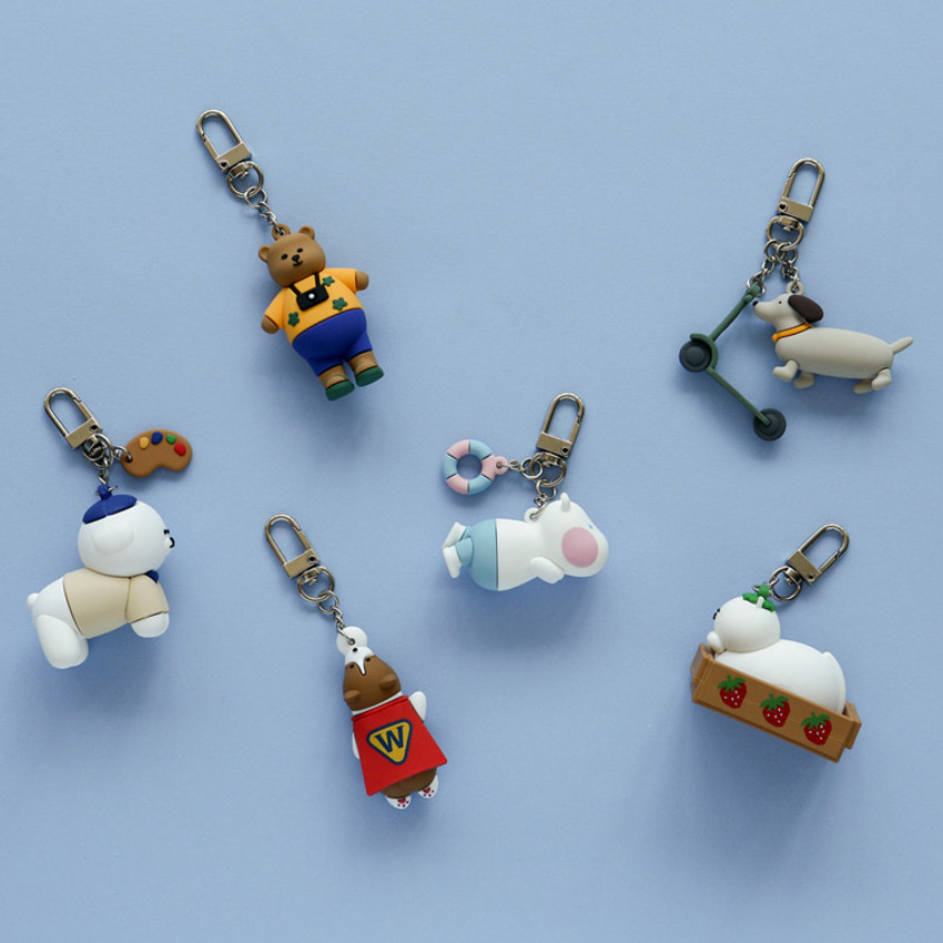 Dailylike Toy Pvc Keyring Keychain Fallindesign