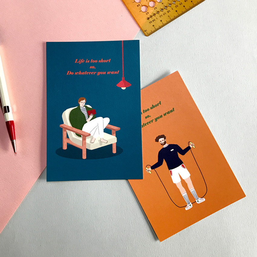 Design Comma B Analog And Modern Illustration Postcard Ii Design Comma B Analog And Modern Illustration Postcard Ii
