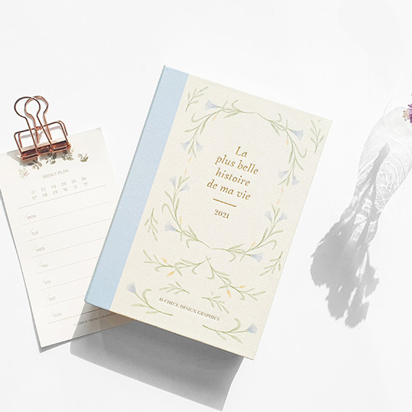 O Check 2021 Eco Friendly A6 Dated Daily Diary Planner