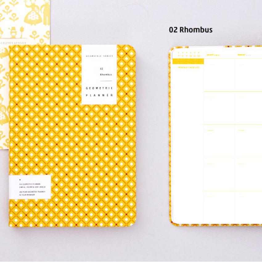 Ardium Geometric pattern undated planner scheduler - fallindesign