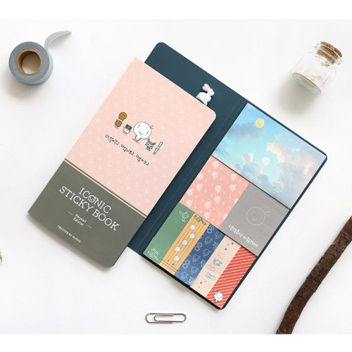Iconic Perytale sticky book with different designed sticky note