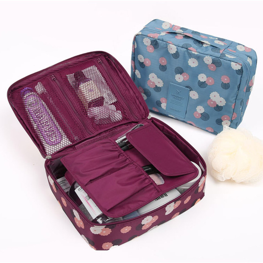 Monopoly Pattern Travel Mesh Multi Pouch Bag Packing Aids Large
