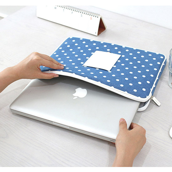 Indigo The Basic cotton denim laptop pouch case 13 inch ver.2
