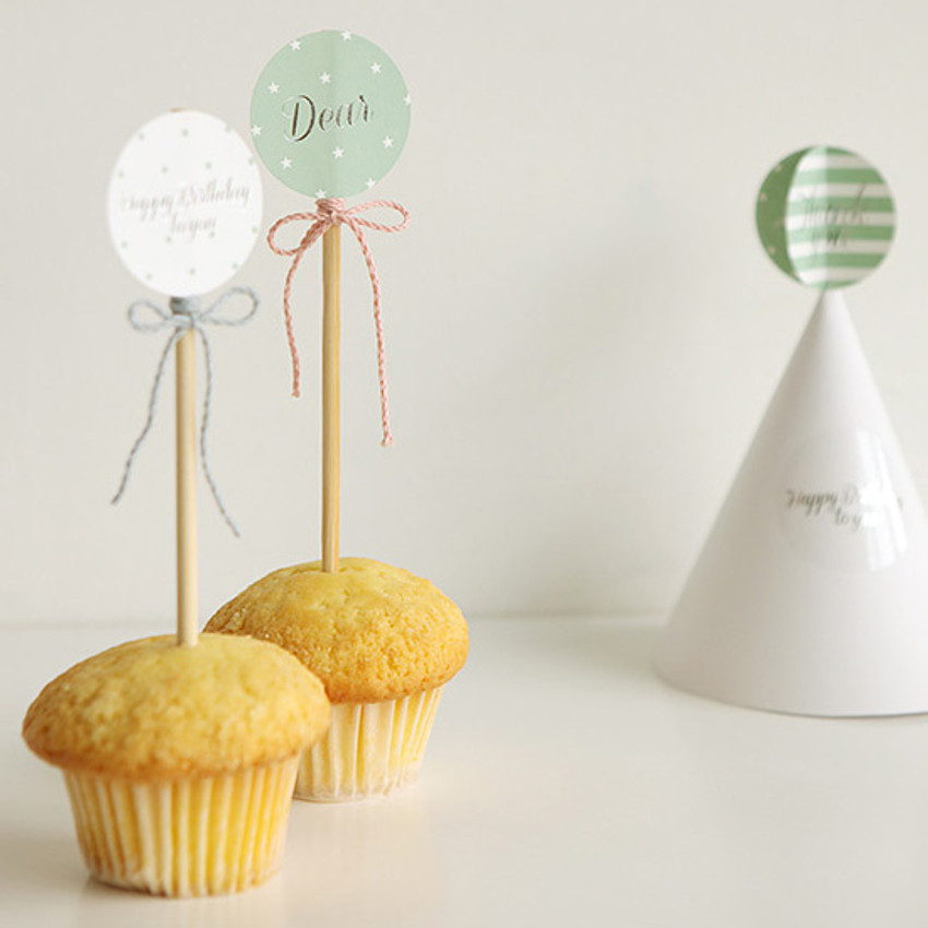 dailylike deco message paper sticker set ver 3 mint fallindesign