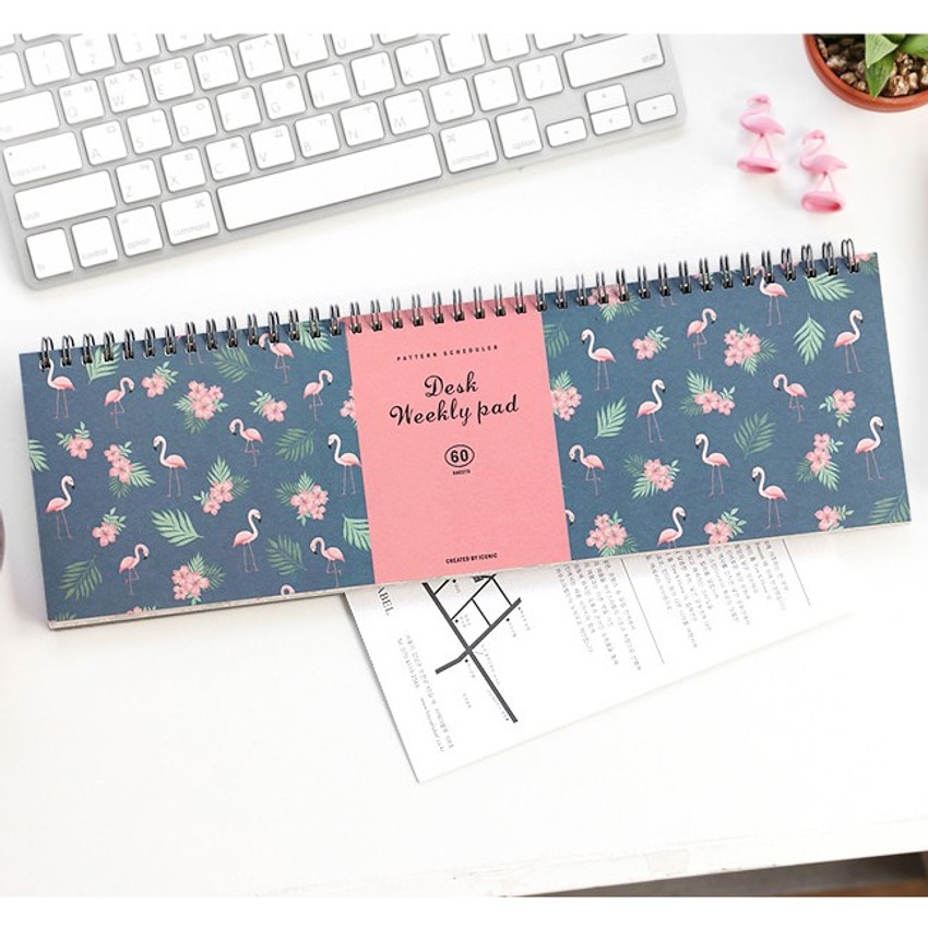 Iconic Desk wirebound pattern undated weekly planner ver 2 Iconic Desk wirebound pattern undated weekly planner ver 2