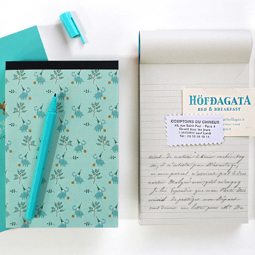 Indigo Willow pattern classic small lined notepad - fallindesign