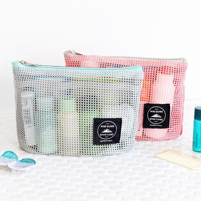 mesh zipper pouch