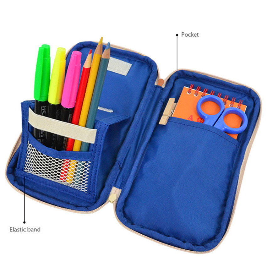 4 pocket pencil case