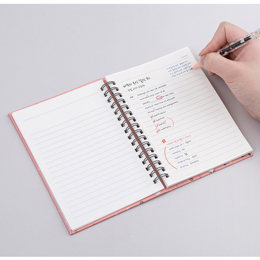 Ardium Wirebound spring lined small notebook fallindesign