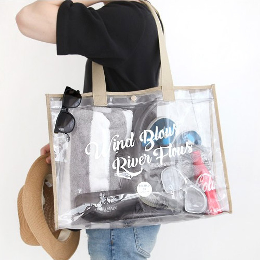 clear beach bag